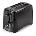 Dominion Black 2-Slice Toaster with Shade Control