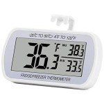 Digital Refrigerator Thermometer - Waterproof, Large LCD Display