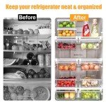 Fridge Drawer Organizer Set for Fruits & Veggies