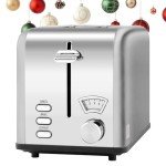 Stainless Steel 2-Slice Toaster with Wide Slot