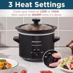 Elite Gourmet 2 Quart Electric Round Slow Cooker