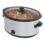 West Bend 6-Quart Manual Slow Cooker with Glass Lid