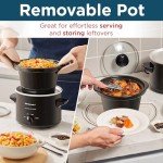 Elite Gourmet 2 Quart Electric Round Slow Cooker