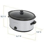 West Bend 6-Quart Manual Slow Cooker with Glass Lid