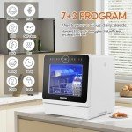 Portable Countertop Dishwasher with Built-in Water Tank