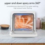Portable Countertop Dishwasher with Built-in Water Tank