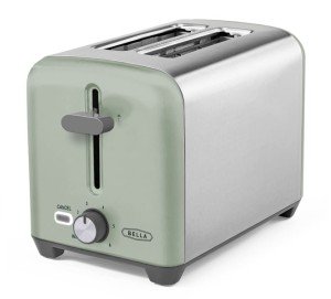 BELLA 2-Slice Stainless Steel Toaster with Wide Slots