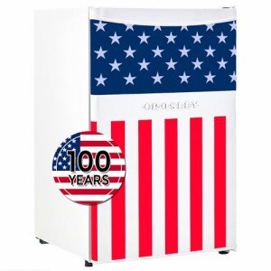 Crosley 4.4 cuft Mini Fridge - Patriotic Design