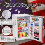 Crosley 4.4 cuft Mini Fridge - Patriotic Design