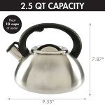 Primula Avalon Whistling 2.5-Quart Tea Kettle