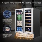 Tylza 24-Inch Dual Zone Wine and Beverage Cooler