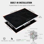 VEVOR 30-Inch Electric Cooktop with 4 Burners