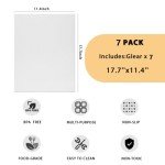 7-Piece Washable Refrigerator Shelf Mats Set