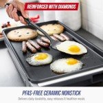 Blue Diamond 20” Electric Griddle with Nonstick Surface