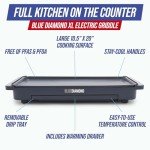 Blue Diamond 20” Electric Griddle with Nonstick Surface