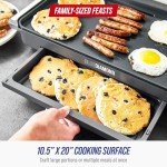 Blue Diamond 20” Electric Griddle with Nonstick Surface
