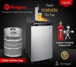 Kegco Stainless Steel Single Tap Keg Dispenser