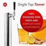 Kegco Stainless Steel Single Tap Keg Dispenser
