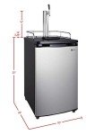 Kegco Stainless Steel Single Tap Keg Dispenser
