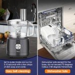 Davivy 7-Cup Food Processor with 10 Blades