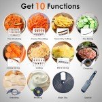 Davivy 7-Cup Food Processor with 10 Blades