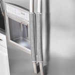 4-Pack Gray Plush Refrigerator Door Handle Covers