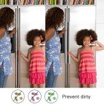 4-Pack Gray Plush Refrigerator Door Handle Covers