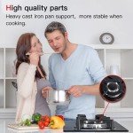12" Tempered Glass Gas Cooktop with 2 Burners