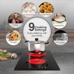 2 Burner Electric Cooktop with Timer & Safety Lock