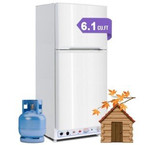 Smad Off-Grid Propane Refrigerator with Top Freezer