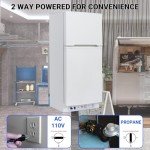 Smad Off-Grid Propane Refrigerator with Top Freezer