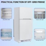 Smad Off-Grid Propane Refrigerator with Top Freezer