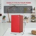 Frestec 3.1 Cu Ft Mini Refrigerator with Freezer