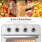 KitchenBoss 5-in-1 Air Fryer Toaster Oven 24.3QT