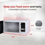 Compact 1100 Watt Magic Chef Microwave Oven