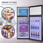 OOTDAY 7.4 Cu.Ft Compact Refrigerator with Freezer