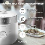 Cuckoo Induction Heating Rice Cooker - 6 Cup White