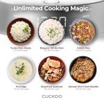 Cuckoo Induction Heating Rice Cooker - 6 Cup White