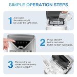 Portable Ice Maker Machine with Self-Cleaning Function