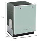 Black 24" Retro Dishwasher by Unique Appliances