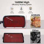 AORAN Electric Nonstick Griddle for Pancakes & Tacos