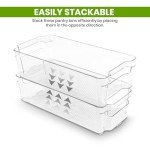 Utopia Home 8-Piece Fridge Organizer Bin Set