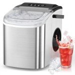 Portable Stainless Steel Ice Maker for Home Use