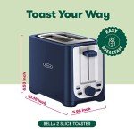 BELLA 2-Slice Toaster with Extra Wide Slots