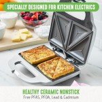 GreenLife Pro Electric Panini Press Grill, Gray