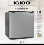 Igloo 1.6 Cu.Ft. Compact Refrigerator with Adjustable Thermostat