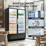 BODEGACOOLER 36.8 Cu.Ft Beverage Display Refrigerator