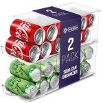 ClearSpace Stackable Soda Can Organizer Set of 2