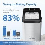 Aeitto Countertop Nugget Ice Maker - 55 lbs/day