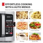 TOSHIBA Compact Microwave Oven with 6 Auto Menus